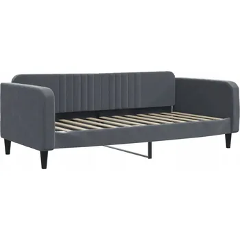 Pohovka Tmavě šedá pohovka s funkcí spaní 223 x 100 x 75 cm, samet