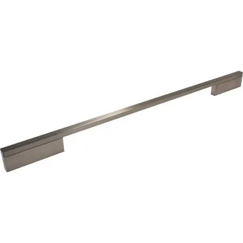 Nábytkové kování Nábytková úchytka PRESTIGE s roztečí 416 mm v povrchu broušený nikl. Vhodné řešení pro nábytek v interiéru. (Nábytková úchytka s roztečí 416 mm v povrchu broušený nikl. Vhodné řešení pro nábytek v interiéru.)