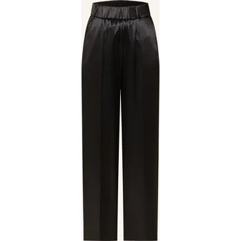 Dámské kalhoty Opus Pants Dámské Saténové Kalhoty Mucia Shine, černá, 40