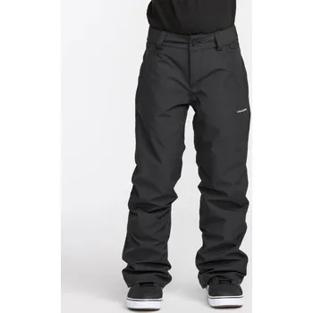 Snowboardové kalhoty kalhoty VOLCOM Freakin Chino Youth Ins BLACK velikost oblečení XXL