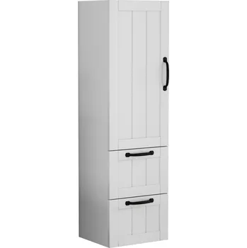 Koupelnový nábytek Vysoká závěsná koupelnová skříňka Houseland Elyra 120 cm bílá