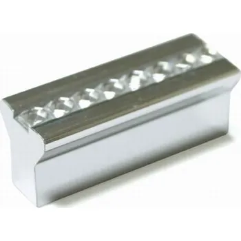 Nábytkové kování 14508 úchytka plastová rozteč 16mm chrom lesk (Nábytková úchytka s roztečí 16 mm v povrchu chrom. Jednoduchý a funkční doplněk do interiéru.)