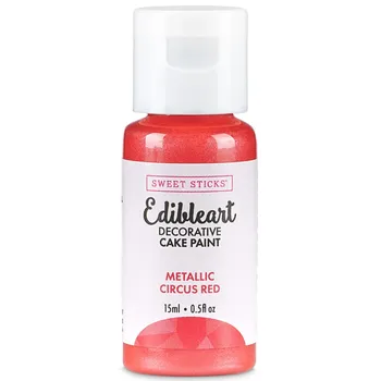 Potravinářské barvivo Metalická barva tekutá 15ml Circus Red - Sweet Sticks