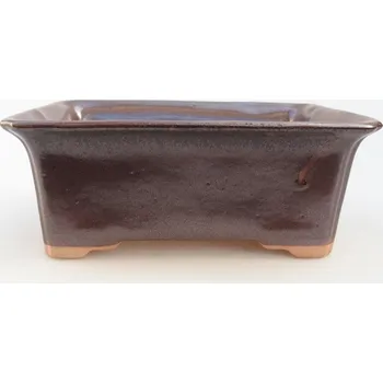 Květináč Keramická bonsai miska 18 x 14 x 7 cm kovová