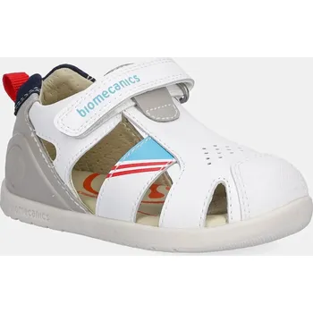 Dívčí sandály Dětské kožené sandály Biomecanics bílá barva, 252169 252169.19.23 00X, EUR 21