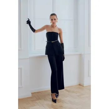 Dámský overall Overal Answear.LAB černá barva, cold shoulder 1YA2WSTL0273.tok 99X, vel. M