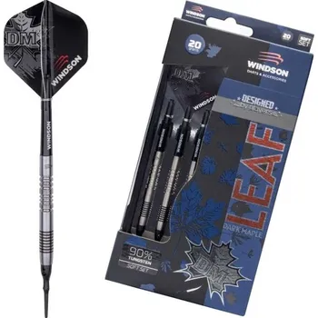 Šipka Softové šipky Windson LEAF 20 G UNI Stříbrná, Černá, Bílá