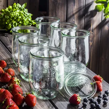 WECK Tulpe 1,062 l 6 ks - zavařovací sklenice s víčkem