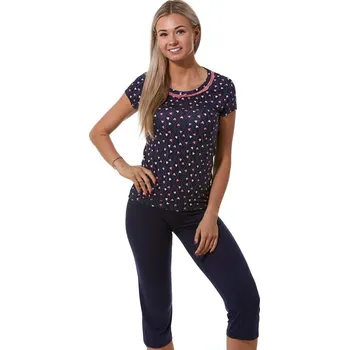 Dámské pyžamo Jemné luxusní dámské pyžamo 1D1057 modrá xxl