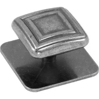 Nábytkové kování 91087 knopka rustikální starostříbro (Nábytková knopka. Praktický doplněk do interiéru.)