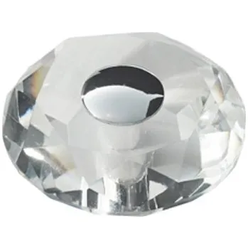 Nábytkové kování 91002 úchytka křišťál rozteč 80mm na sprchové kouty (Nábytková úchytka s roztečí 80 mm. Vhodné řešení pro nábytek v interiéru.)