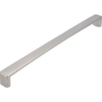 Nábytkové kování 12434 úchytka kovová rozteč 224mm broušený nikl (Nábytková úchytka s roztečí 224 mm v povrchu broušený nikl. Jednoduchý a funkční doplněk do interiéru.)