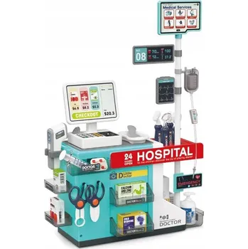 Hra na doktory MALÁ DOKTORSKÁ SADA PRO DĚTI NEMOCNICE SKENER S LÉKY A PŘÍSLUŠENSTVÍM