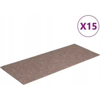 Nášlap na schod Nášlapy na schody protiskluzové jehličkové 60x25 cm světle hnědé