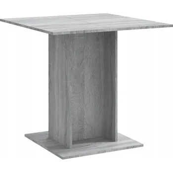 Jídelní stůl Jídelní stůl minimalistický, dřevěný, šedý dub Sonoma, 80x80x75 cm