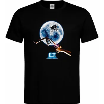 Pánské tričko Tričko E.T. Druh: Pánské, Barva: Černá, Velikost: L