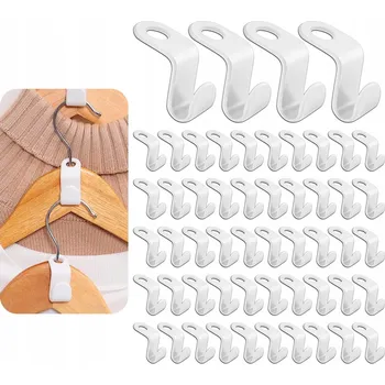 Věšák Háčky na Věšáky Organizéry na Oblečení 50 kusů