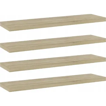 Knihovna Police na knihy z dřevotřísky, dub sonoma, 40x10x1,5 cm