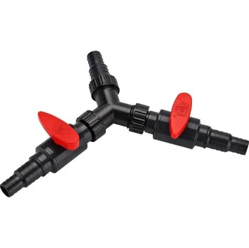 Zavlažovač Rozbočovač Y s ventily na jezerní hadice