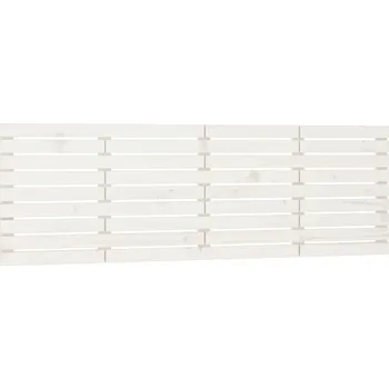 Klasické dřevěné čelo postele, borovice, bílé, 166x3x63 cm