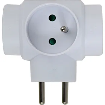 Elektrická zásuvka Rozbočovací zásuvka 3x 240V 16A bílá Esperanza ELK302W