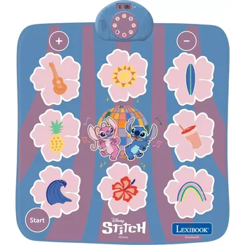 Taneční podložka Lexibook Elektronická svítící taneční podložka s Bluetooth - Disney Stitch