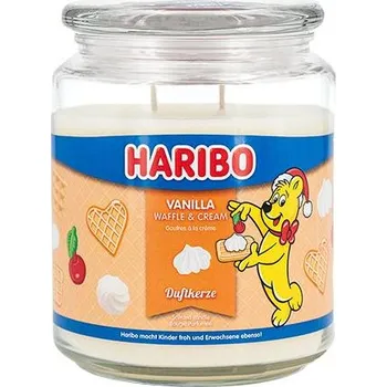 Svíčka Haribo svíčka Vanilla Waffle Cream - Vanilkový vaflový krém, 510g