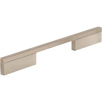 Nábytkové kování Nábytková úchytka PRESTIGE s roztečí 256 mm v povrchu broušený nikl. Praktický doplněk do interiéru. (Nábytková úchytka s roztečí 256 mm v povrchu broušený nikl. Praktický doplněk do interiéru.)