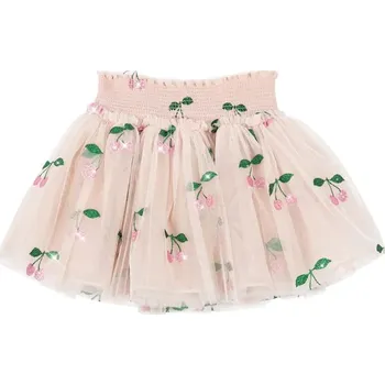 Dámská sukně Dětská sukně Konges Sløjd TULLIE SMOCK SKIRT KS104021.9BYA růžová 03X, vel. 134-140