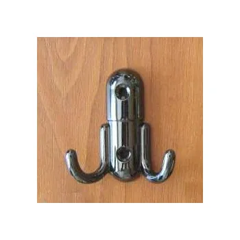 Věšák 63306 věšák FILIPI nikl černý (Nástěnný věšák v povrchu nikl. Praktický doplněk do interiéru.)