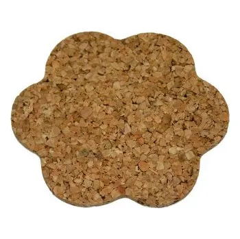 prostírání Korkové prostírání 6ks kytka 9,6 cm