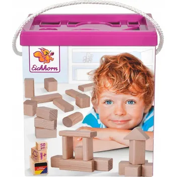 Dřevěná hračka Eichhorn Eichhorn Nature Dřevěné kostky - 100050141