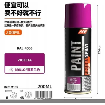 Barva ve spreji Barva ve spreji fialová 200 Ml, 6 Ks