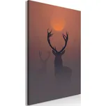Obraz - Jeleni v mlze vertikální - 40x60