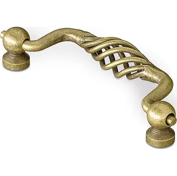 Nábytkové kování 12349 úchytka ZORO rozteč 96mm staromosaz (Nábytková úchytka ZORO s roztečí 96 mm v povrchu mosaz. Vhodné řešení pro nábytek v interiéru.)