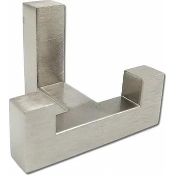 Věšák 62901 dvojháček NELSON broušený nikl (Nástěnný dvojháček v povrchu broušený nikl. Jednoduchý a funkční doplněk do interiéru.)