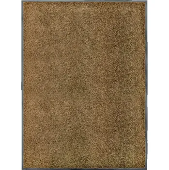 Rohožka Protiskluzová rohožka z polyamidu, hnědá, 120x90 cm, PVC