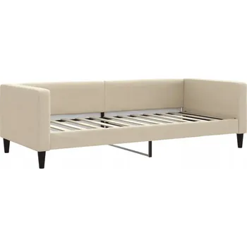 Pohovka Krémová pohovka s funkcí spaní 223 x 100 x 68 cm