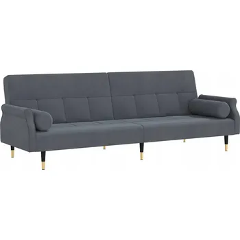 Pohovka Pohovka VidaXL 216 x 89 cm šedý velur