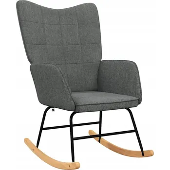 Křeslo Křeslo s čtvercovým prošíváním, tmavě šedé, 61x78x98 cm