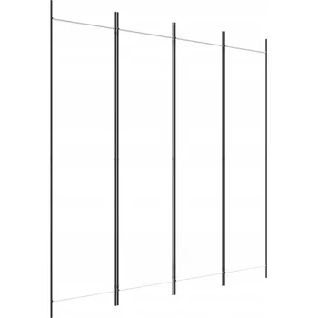 Paraván 4dílná skládací Paraván , bílá textil , 200x200 cm, žehlička