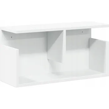 Obraz Bílá nástěnná skříňka 60 x 20 x 30 cm z dřevotřísky