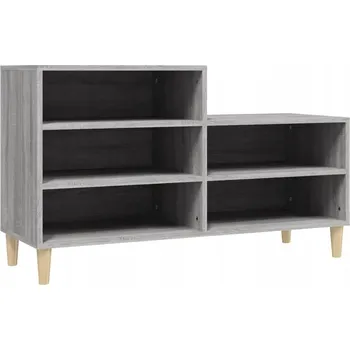 Botník Botník z materiálu na bázi dřeva, šedý dub sonoma, 102x36x60