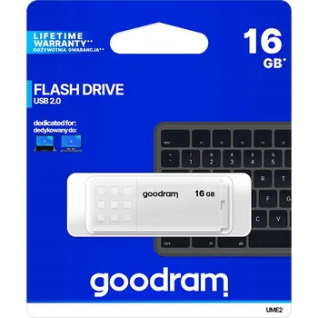 USB flash disk Pendrive GOODRAM UME2-0160W0R11 16 GB USB 2.0 bílý