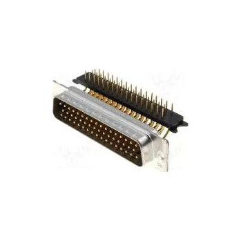 Elektroinstalační materiál D-Sub PIN 50 zásuvka vidlice bez krytu,standard 9,4mm THT