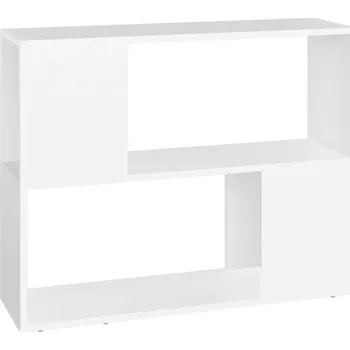 Televizní stolek Stylová bílá TV skříňka, 80 x 24 x 63 cm, materiál na bázi dřeva