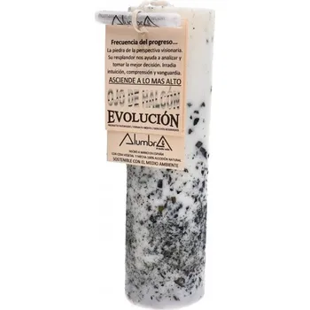 Svíčka Ručně vyráběná rituální svíčka s tygřím okem - EVOLUCE