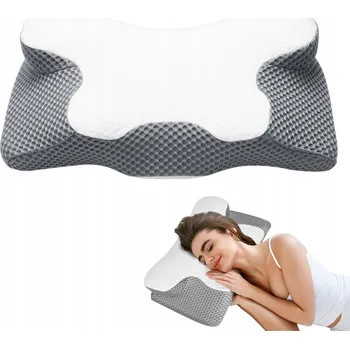 Polštář POLŠTÁŘ MOTÝLEK ERGONOMICKÝ ORTOPEDICKÝ Z PAMĚŤOVÉ PĚNY 60x34cm NA SPANÍ PRO