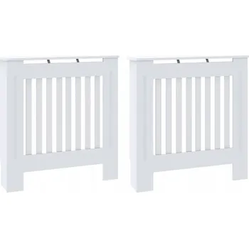 Radiátor Kryt na radiátor 2 ks bílý 78 x 19 x 81,5 cm