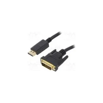Video kabel Cable DisplayPort plug,DVI-D (24+1) plug PVC 1.8m black